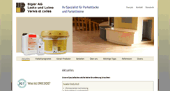 Desktop Screenshot of bigler-lacke.ch